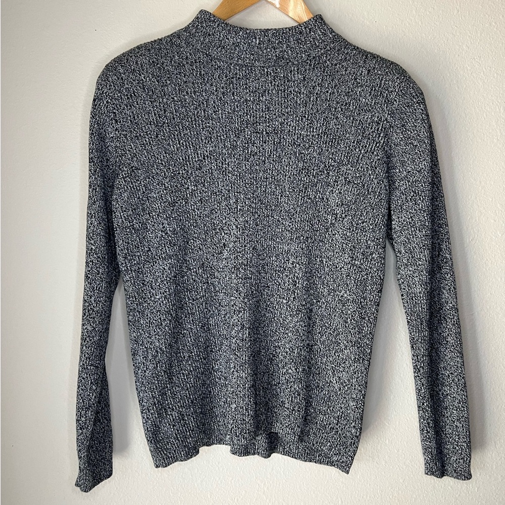 Karen Scott Gray Cotton Sweater size M